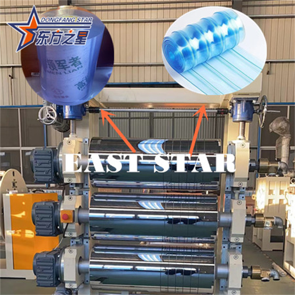 Dây chuyền ép đùn rèm mềm PVC 200mm